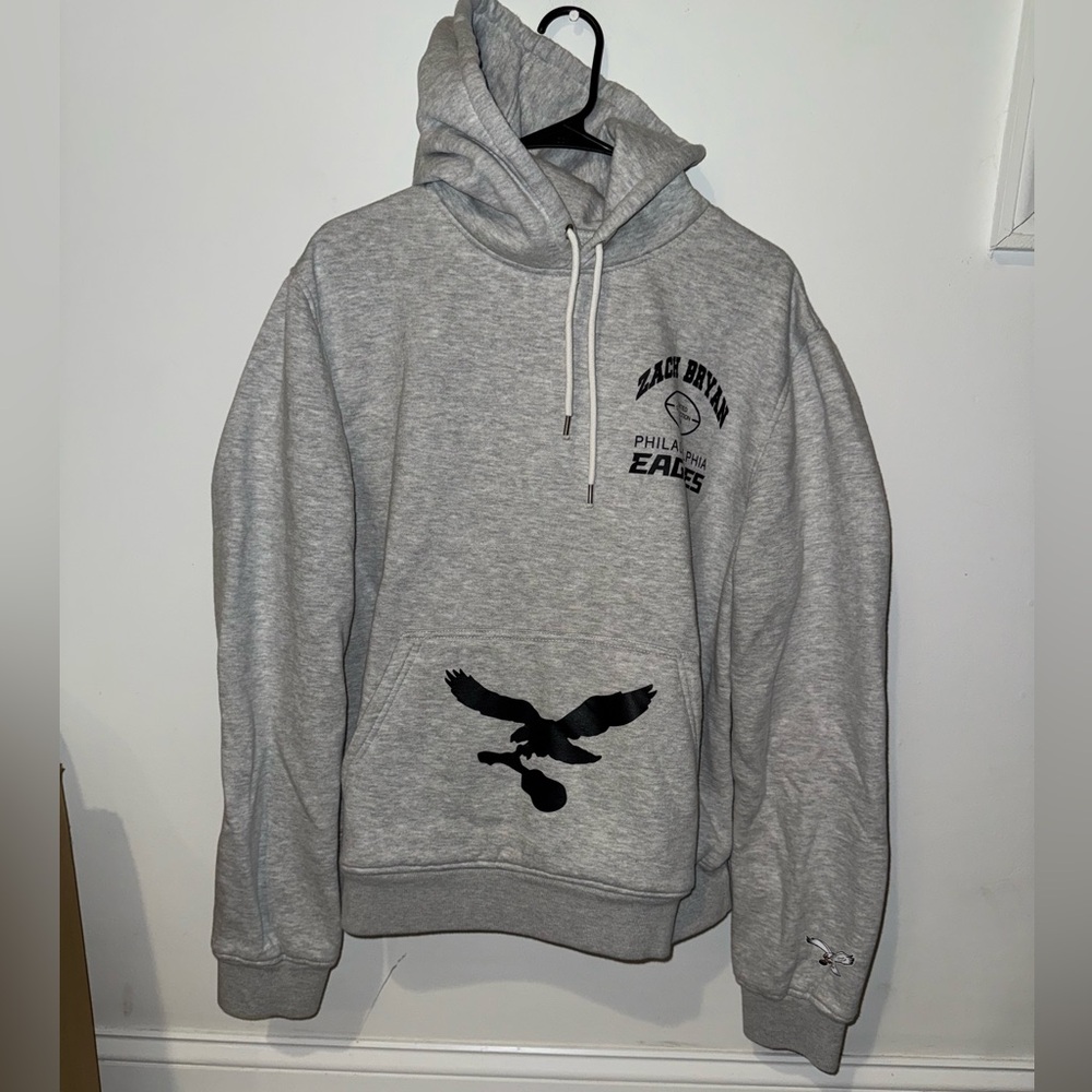 Philadelphia Eagles & Zach Bryan Hoodie. Size Medium.